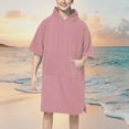 thumbnail image 2 of Agkizg Plus Size Women's Fleece Lined Bathrobe,Long Robes for Women's House Robes,Womens Hooded Long Sleeve Cape Robe with Pockets Solid Color Soft Warm Bathrobe Sleepwear Loungewear, 2 of 3