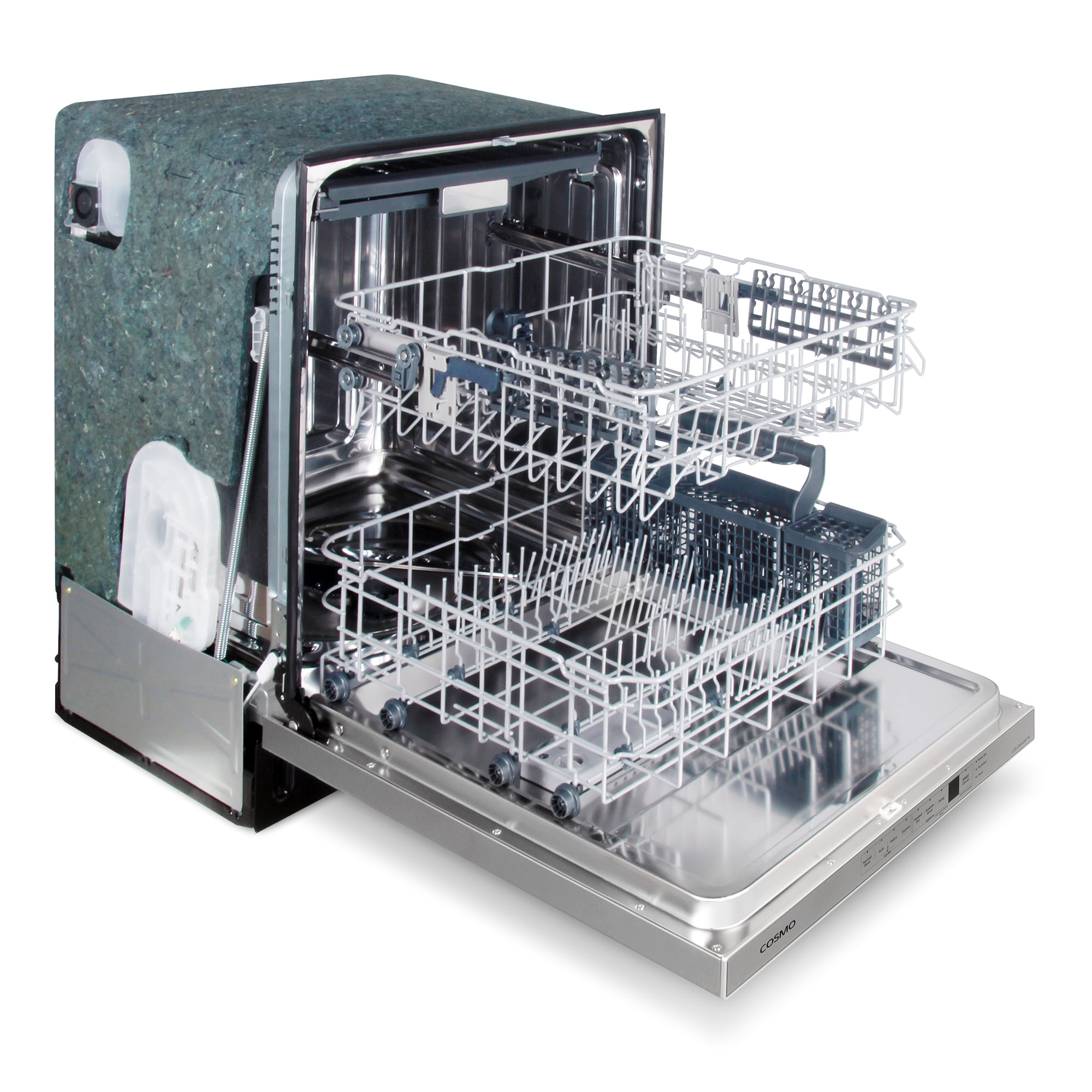 Cosmo 24 in. Vista Collection Built-in Dishwasher, Advanced Sanitize Technology in Stainless Steel