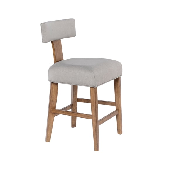 Thalia T-Back Counter Stool with Fully Upholstered Cushion