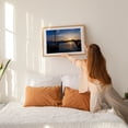 thumbnail image 2 of Sunset in Paros - Paros Greece Photography Sunset Harbor Sailboat Seascape Nautical Port Mediterranean Oak Framed Wall Art Print 16 x 24 inches, 2 of 6