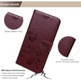 thumbnail image 2 of case  for  Samsung Galaxy A02 Rose Flower Wallet Case, PU Leather Flip Phone Case with Card Holder ID Credit Cards Slot Cash Pockets with Detachable Wristband Cover for Samsung Galaxy A02 RS Brown, 2 of 12