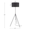 thumbnail image 4 of Nourison 69" Black Floor Lamp, Contemporary, Transitional, Bedroom, Living Room, Office, with Adjustable Height, 4 of 8