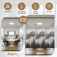 thumbnail image 5 of Mountains Forest Window Privacy Film Nature Landscape Fog Cloud Decorative Glass Window Film UV Blocking Static Cling Non-Adhesive Sticker Covering for Home Door 17.7 x 39.3 inches, 5 of 7