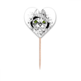 thumbnail image 1 of Sweater White Cat Head Protect Animal Pet Lover Toothpick Flags Heart Lable Cupcake Picks, 1 of 3
