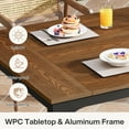 thumbnail image 5 of Tribesigns 70.9" Outdoor Dining Table, 6-8 Person Dining Table with WPC Tabletop, 5 of 8