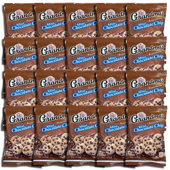 Grandma's Whole Grain Mini Chocolate Chip Cookies, 1.22 Oz, 20 Ct
