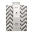 thumbnail image 1 of Couverture Jacquard en Mousseline Living Textile - Chevron Gris, 1 of 4