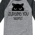 thumbnail image 3 of Instant Message - Judging You - Toddler And Youth Raglan Graphic T-Shirt, 3 of 6