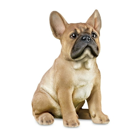 Zebra Statue Home Decor Collections Etc. French Bulldog Statue Outdoor Garden Decor or Indoor, Hand Painted, Tan ()