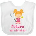 thumbnail image 3 of Inktastic Future Tennis Star Girl Girls Baby Bib, 3 of 4