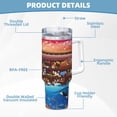 thumbnail image 5 of KLL Animals On Noah's Ark2 Print 40oz Stainless Steel Insulated Car Cup Coffee Mug with Spillproof Lid - Keep Your Drink Hot or Cold on the Go, 5 of 8