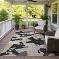thumbnail image 3 of Addison Rugs Chantille Indoor/Outdoor Transitional Abstract Black Machine Washable Rectangle Rug, 10' x 14', 3 of 8