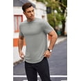 thumbnail image 3 of COOFANDY Mens Muscle T Shirts Casual Short Sleeve Shirt Crew Neck Cotton Tee Shirts 1-2 Pack Athletic Gym Shirts Basics Workout Shirts, 3 of 5