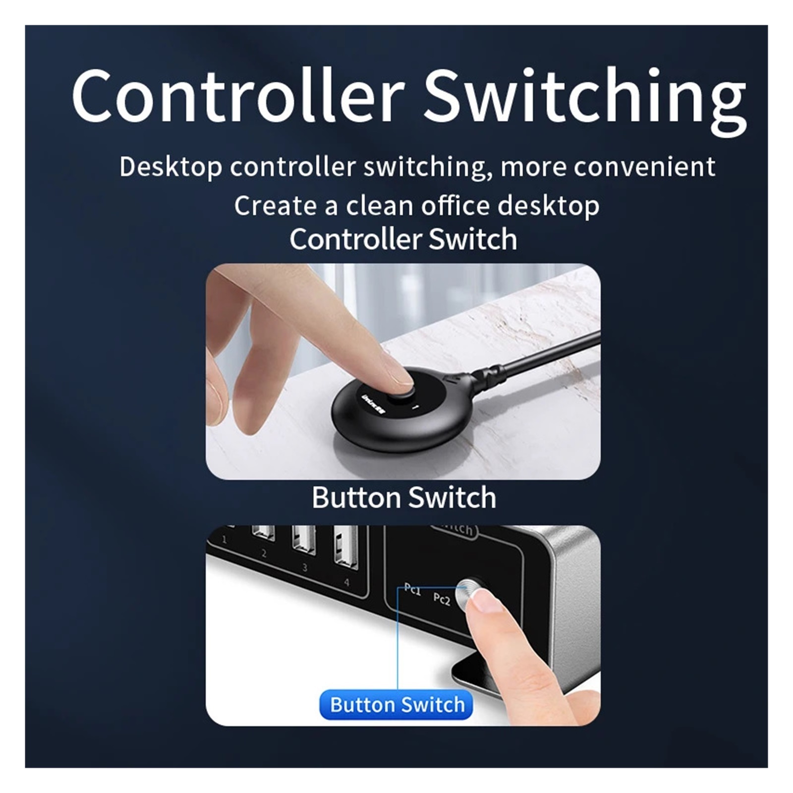 USB C KVM Switch Type-C To DP KVM Switcher 4K 144Hz 2 PCs Sharing Display Printer Keyboard Mouse U Disk Converter