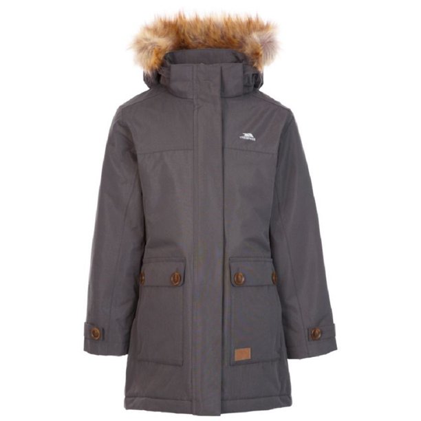 Trespass - Chaqueta Impermeable Rhoda Niñas (Gris Oscuro) Trespass UTTP5338_darkgrey
