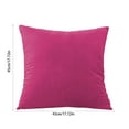 thumbnail image 3 of HongHeng 1 Pack Soft Velvet Solid Decorative Square Throw Pillow Covers Cozy Cushion Case for Sofa Couch Bed Car Home Decor, 3 of 6