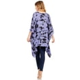 thumbnail image 2 of Sakkas Adalwin Desert Sun Lightweight Circle Ponch Tunic Top Blouse W / Embroidery - 36-Blue - One Size, 2 of 5
