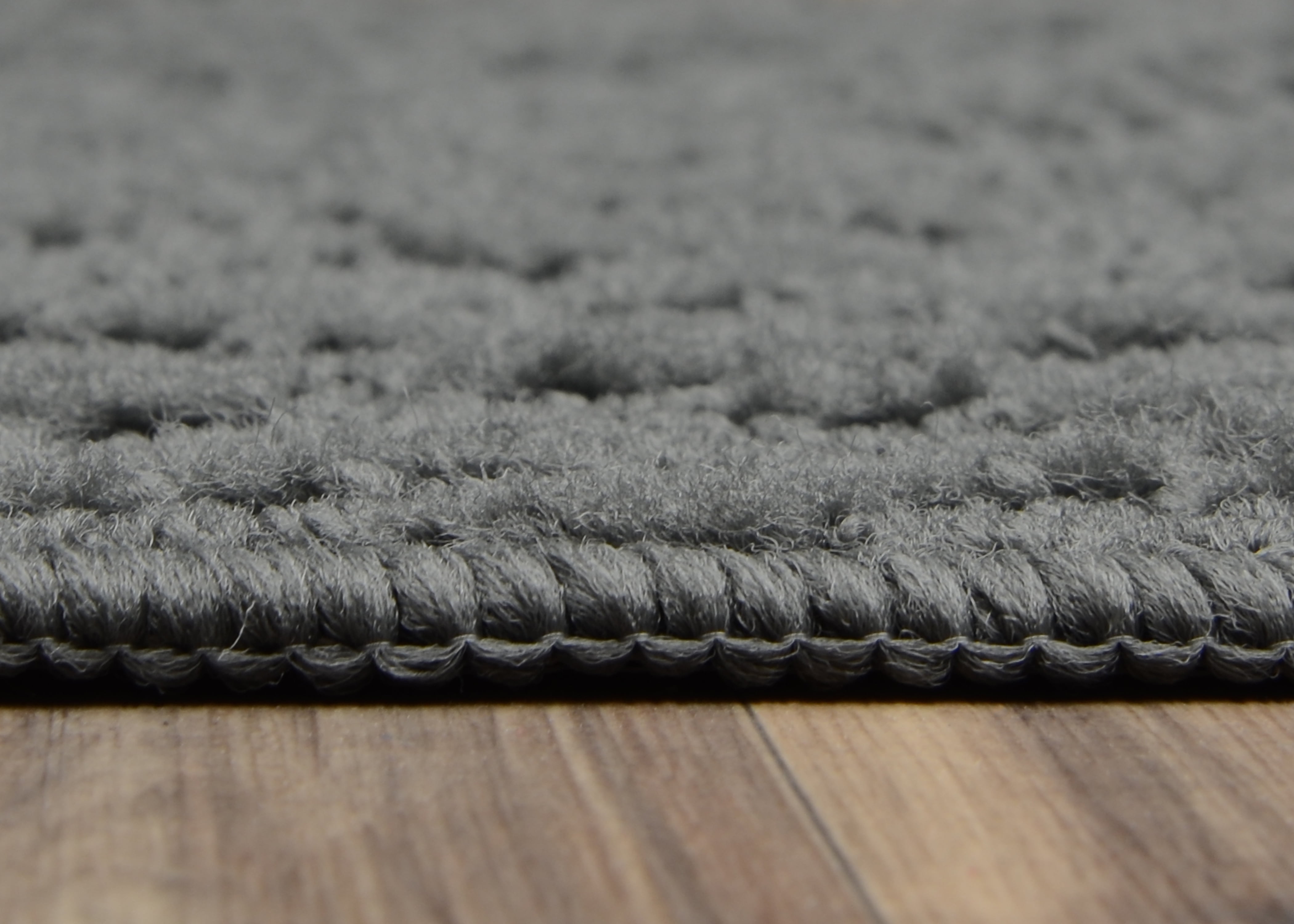 Garland Rug Ivy Polypropylene Indoor Accent Rug Set, 2 Piece Set (18"x30", & 24"x40") Cinder Gray