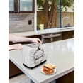 thumbnail image 3 of Farmhouse Wreath Toaster Cover 2 Slice, Small Kitchen Appliance Covers, Sweet Home Rustic Plants Texture Grey Wood Toaster Oven Cover with Loop, Bread Machine Cover Polyester Dust Cover Protection, 3 of 4