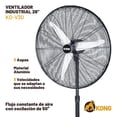 thumbnail image 2 of Ventilador de Pedestal 26" | Ventiladores de Piso Industrial | Abanico Potentes | Con Altura Ajustable y Oscilación, Ideales para Hogar, Oficina, Interior, Exterior y Ventilación Eficiente, 2 of 5