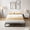 Black 10 Inch, variant on 6 Inch Metal Platform Twin Bed Frame with Steel Slats Support, Low Profile Bed Frame Support Mattress Foundation, No Box Spring Needed, Easy Assembly, White