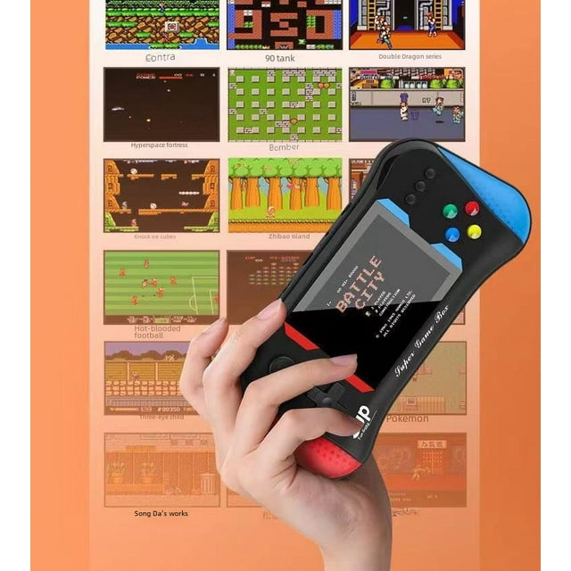 Máquina de juegos portátil de doble juego, máquina portátil con pantalla incorporada de 500 en 1 de 3,0/3,5 pulgadas que se puede conectar al televisor