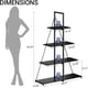 thumbnail image 2 of 4 niveles a-shaped ladder estante de libros: para exposición y almacenamiento organizer para sala de estar y oficina, 2 of 6