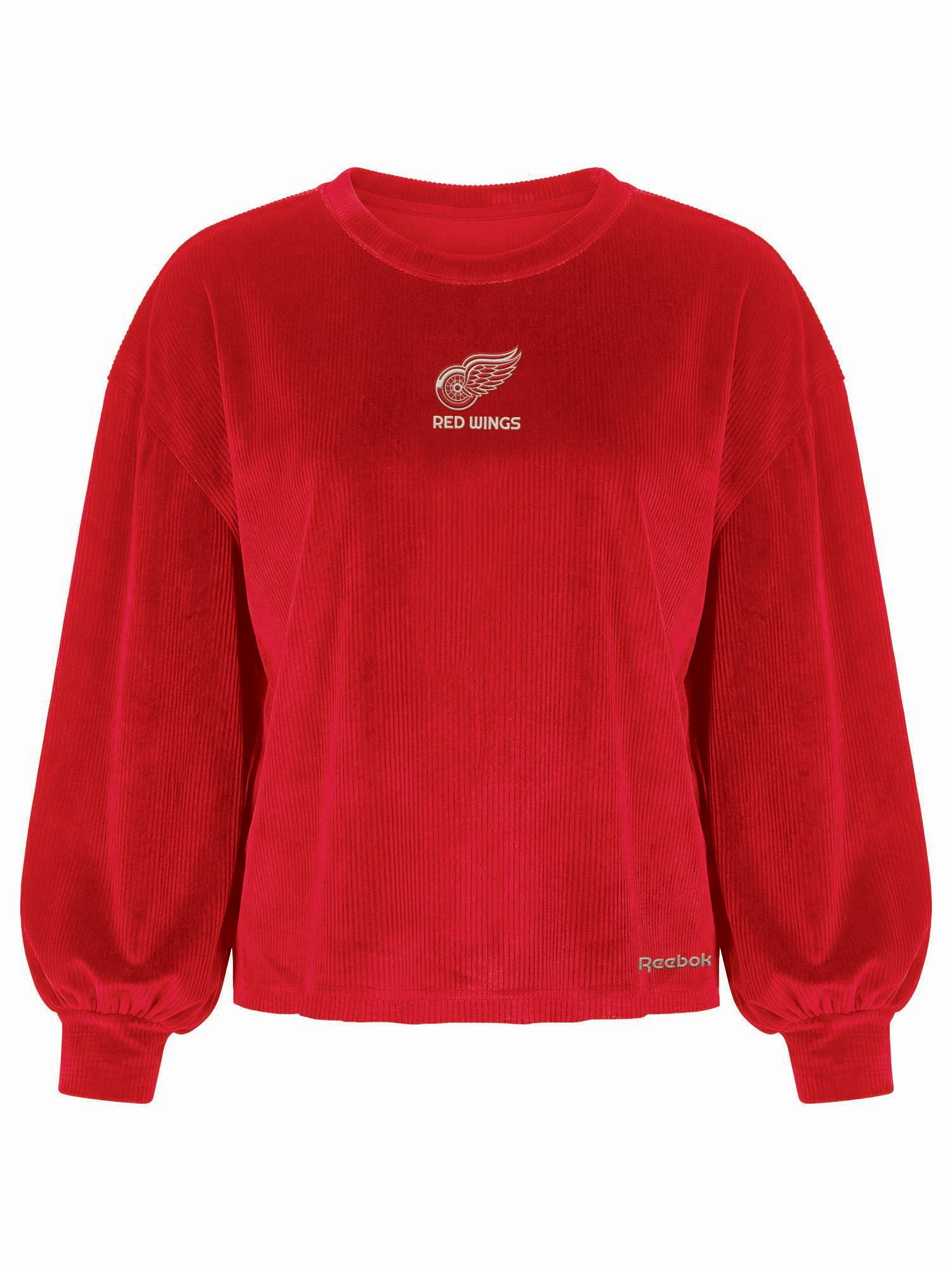 Detroit Red Wings Reebok Womens Crew Neck Pullover with Balloon Sleeves