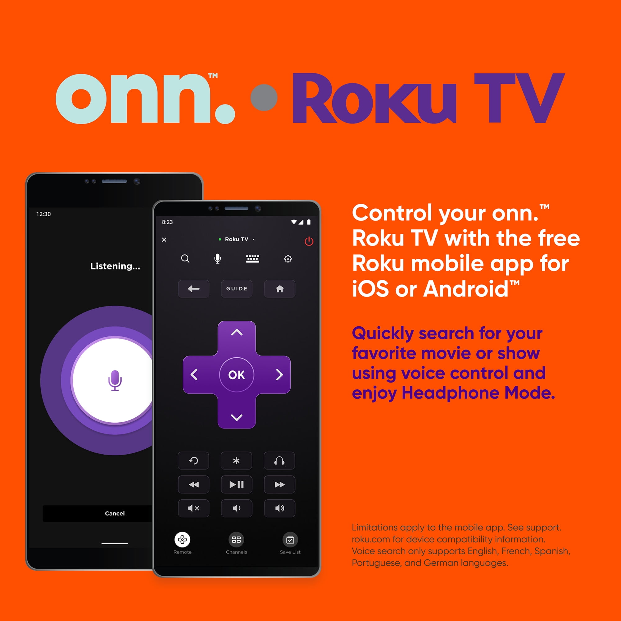 onn. 43” Class FHD (1080P) LED Roku Smart TV (100133209)