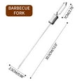 Dvruxg Stainless Steel BBQ Skewers Easy Sliding Pusher Grilling Tool