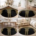 thumbnail image 4 of Round Rugs 6Ft, Boho Archway Round Area Rug Washable Indoor Throw Carpet, Vintage Ethnic Architecture Floral Symmetrical Soft Non Slip Circle Rug for Office Cabinet Home Decor Aesthetic, 4 of 8