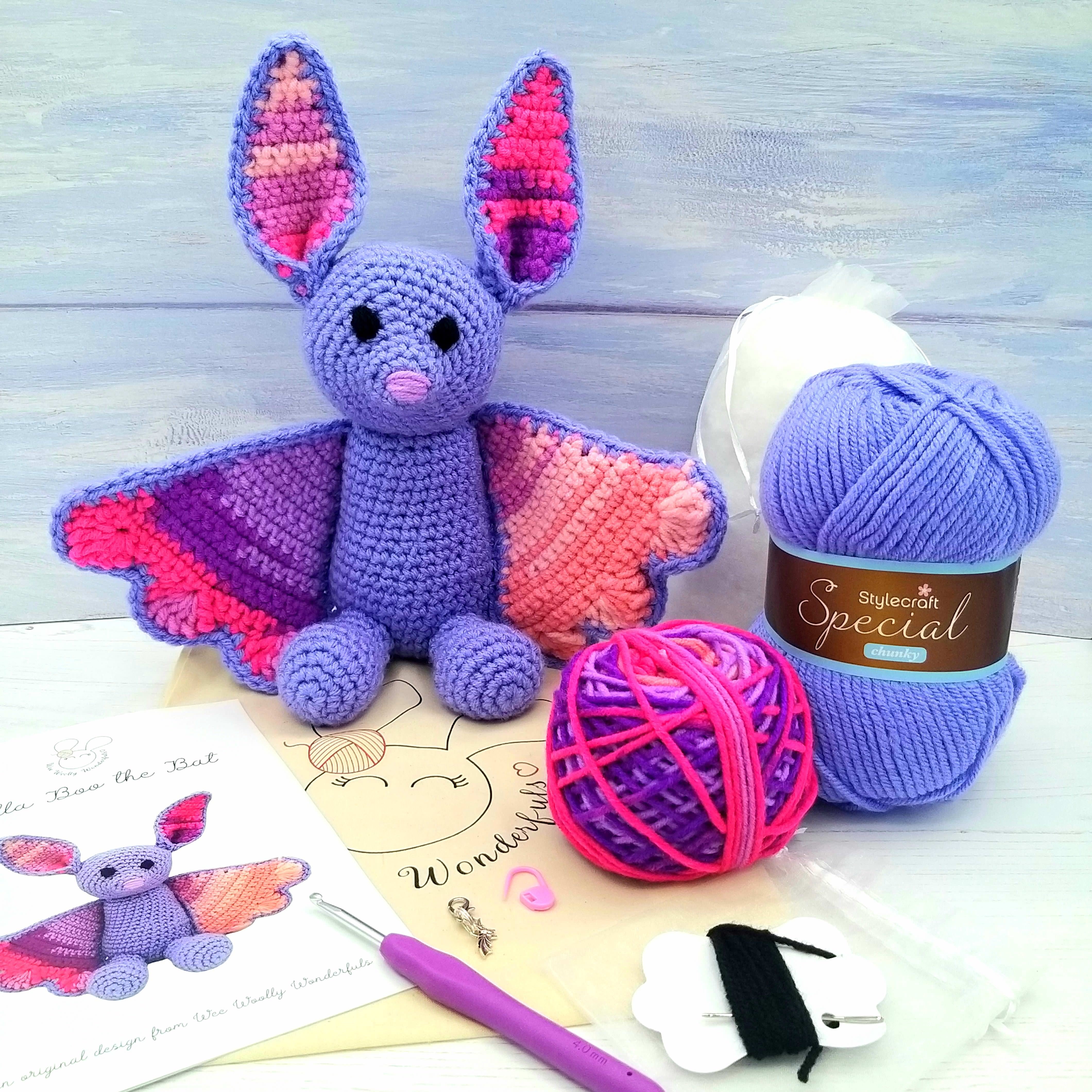 Bella Boo the Bat Luxury Crochet Kit