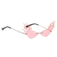 thumbnail image 1 of fastboy Lunettes de Soleil Mode Flamme de Feu Vague Lunettes de Soleil Rose, 1 of 6
