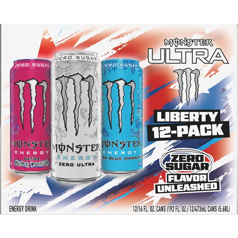 Monster Energy Ultra Variety Pack, Liberty, Sugar Free Energy