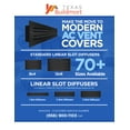 thumbnail image 6 of BUILDMART - 18" Linear Slot Diffuser - 2 Slot - Double Slot - Black Decorative Aluminum Air Vent - Heating and Cooling Modern AC Vent Cover for Ceiling, Walls & Floors - Texas Buildmart, 6 of 6