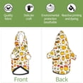 thumbnail image 5 of Bingfone Bees And Honey 1 Dog Clothes Hoodie, Pet Winter Coat,Puppy Sweatshirts for Small Dogs Boy Girl,Suitable for All Breeds-Small, 5 of 6