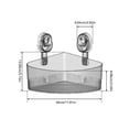Bathroom Suction Cup Storage Rack Large Capacity Strong Load Bearing ...