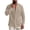 XXXL, variant on gbyLJF Men's Cotton Linen Long Sleeve Shirts Spring Casual Solid Color Button Down Shirt Beach Summer Blouses Tops