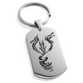 thumbnail image 1 of Stainless Steel Menacing Hydra Engraved Dog Tag Keychain Keyring, 1 of 1
