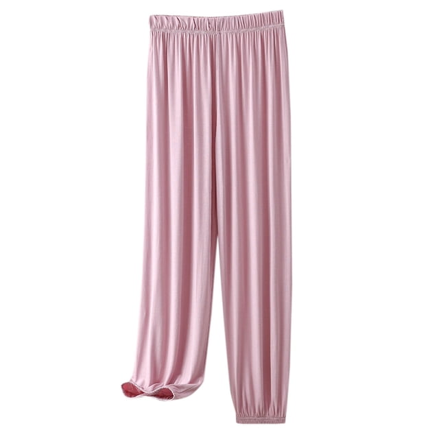 Timegard Pantalon de Pyjama pour Femmes à Taille Élastique, Bas Resserré, Confortable et Doux, Tenue de Détente Décontractée, Pantalon de Pyjama