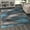 Blue, variant on Modern Contemporary Runner Area Rug, Grey Black White (2 Feet X 7 Feet, Grey) Runner