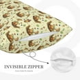 thumbnail image 3 of Gukieu Snail With Mushrooms Print Plush Pillow Cover, Hidden Zipper Pillow Protector without Pillow Core, Suitable for Bedroom, Office, Car Decoration-16"x24", 3 of 6