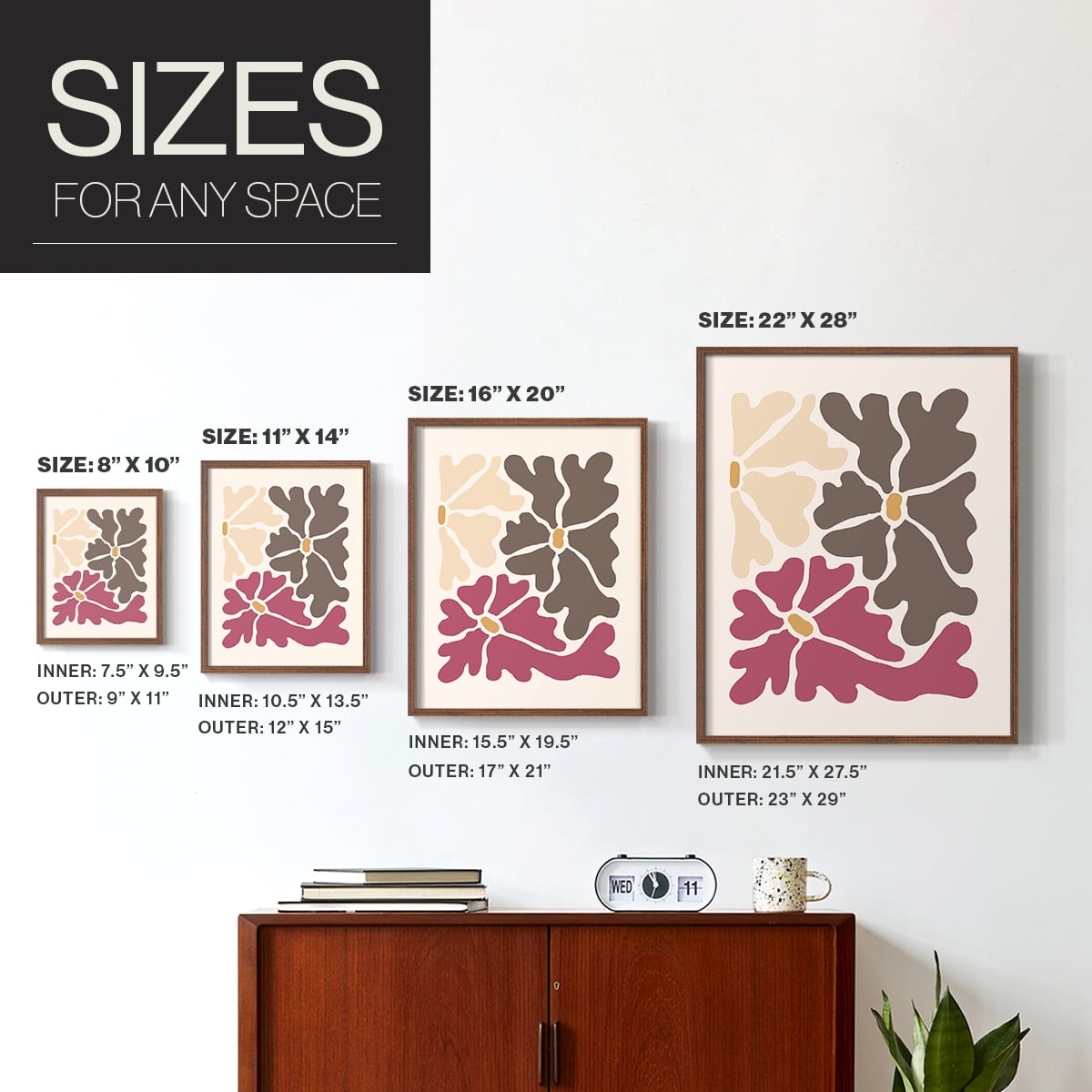 Matisse CCLX in Solid Wood 11 x 14 Framed Print