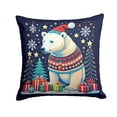 thumbnail image 2 of Polar Bear Christmas Fabric Decorative Pillow 14 in x 14 in, 2 of 2