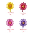 thumbnail image 4 of 4 globos de aluminio de 18 pulgadas con diseño de flores rojas, rosas, amarillas y moradas, globos multicolores con margaritas, decoraciones para fiestas de cumpleaños y bodas, 4 of 4