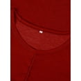thumbnail image 5 of Colisha Ladies Tank Tops Sleeveless T Shirts Solid Color Vest Round Collar Beach Crew Neck Blouse Wine Red XL, 5 of 6