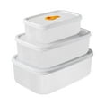 thumbnail image 2 of Fiudx Juego de Almacenamiento para Refrigerador, Conservación de Alimentos Frescos, Apto para Microondas, Cierre Hermético, Apilable, Organizador de Cocina para El Hogar, Resistente Al Calor, Pp de G, 2 of 7