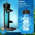 thumbnail image 4 of 9 Watt UV Sterilizer Light Water Clarifier Lamp Ultraviolet Filter with Bulb Tube for Aquarium Pond Tank Gold Fish Reef Koi, 4 of 10