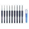 thumbnail image 6 of 9Pcs Crochet Hook 2.0mm-6.0mm Soft Ergonomic Grip Aluminum Crochet Hook With Scissors and Case For Knitting Project, 6 of 7