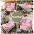 thumbnail image 6 of Happy Mother's Day Tapestry for Bedroom Wall Hanging Tapestry, Pink Love Heart Purple Spring Floral Ceiling Backdrop Tapestries Poster Blanket Wall Decor for Teens Room Living Room Dorm 59" x 79", 6 of 8